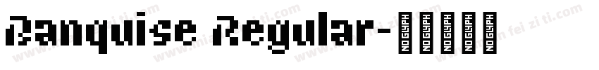 Banquise Regular字体转换